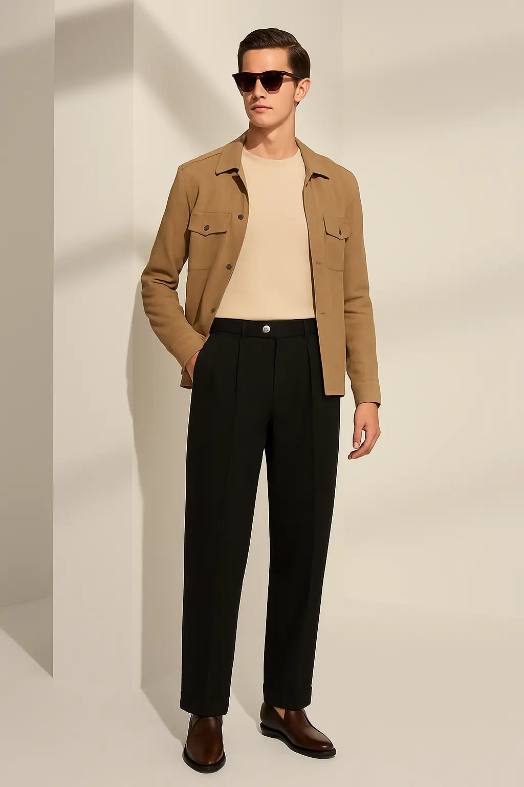 Naples Mid-Waist Trousers Fernache