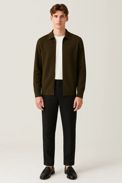 Cesare Full Zip Sweater FERNACHE