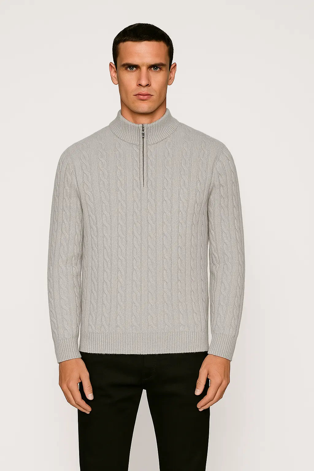 Cashmere Zip Pullover FERNACHE