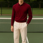 Cashmere Knit Polo for Men
