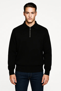 Knitted Zip Sweater