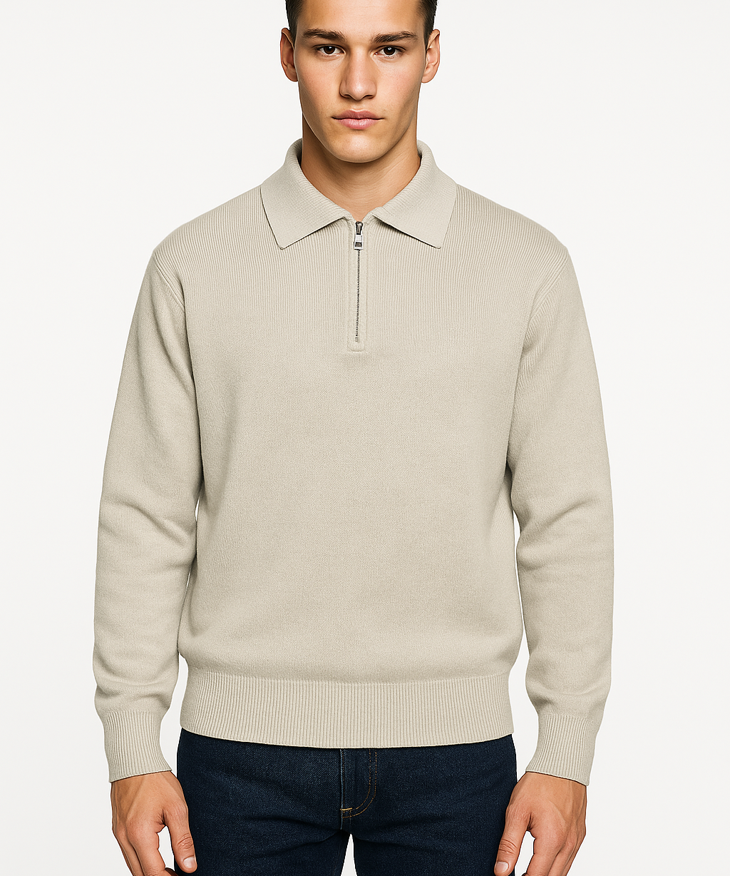 Knitted Zip Sweater