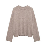 Cozy Fuzzy Knit Sweater FERNACHE beige