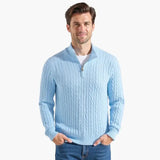 Cable Knit Half-Zip Sweater FERNACHE