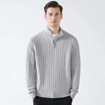 Cable Knit Half-Zip Sweater FERNACHE