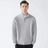 Cable Knit Half-Zip Sweater FERNACHE