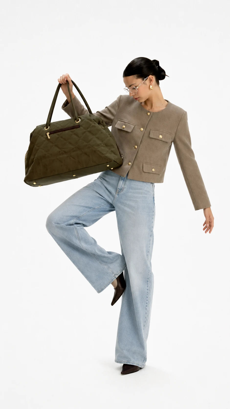 Golden Button Jacket Coat