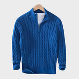 Cable Knit Half-Zip Sweater