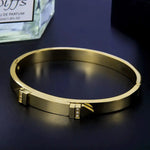 Crystal Rivet Bangle FERNACHE