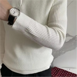 Cotton Knit Half-Zip Sweater