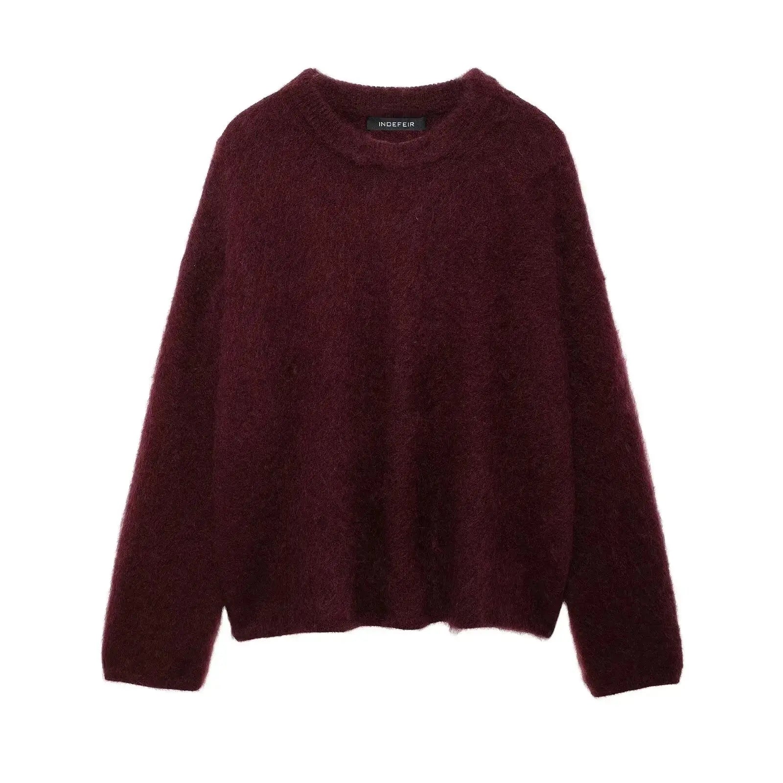 Cozy Fuzzy Knit Sweater FERNACHE