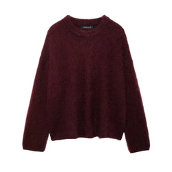 Cozy Fuzzy Knit Sweater FERNACHE