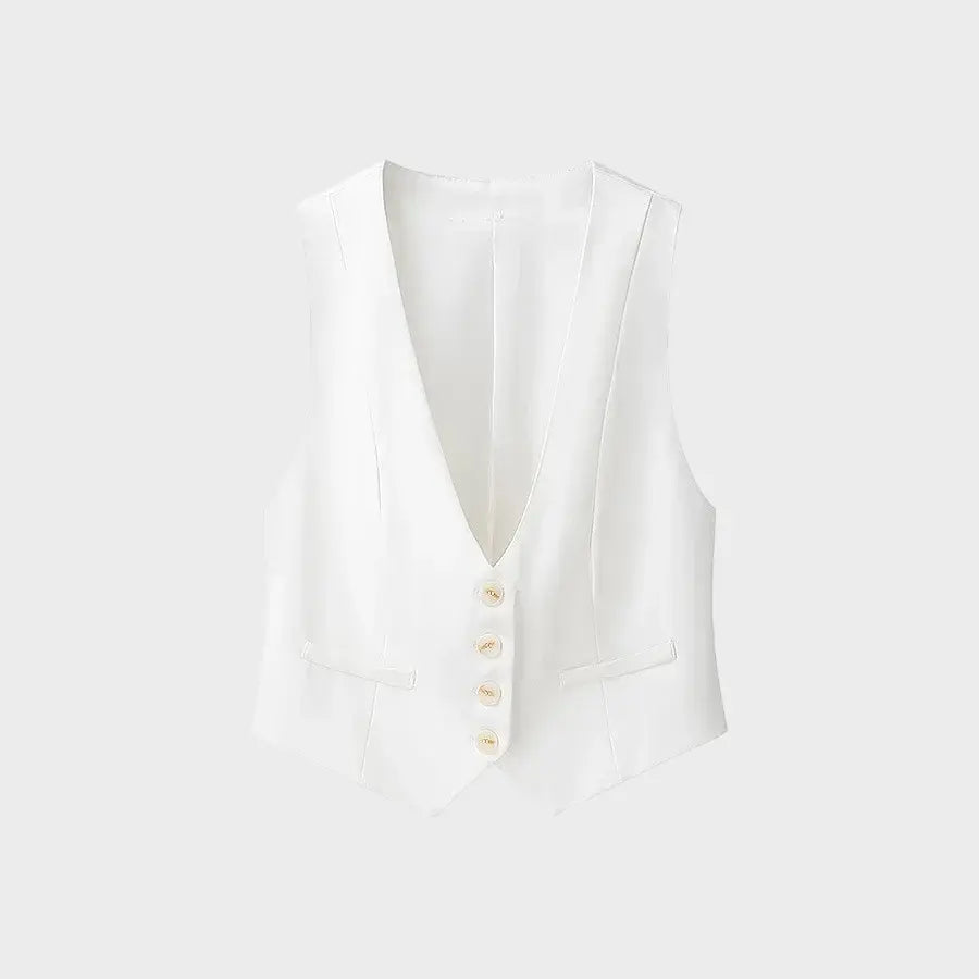 Monaco Blanc Linen Suit Set FERNACHE