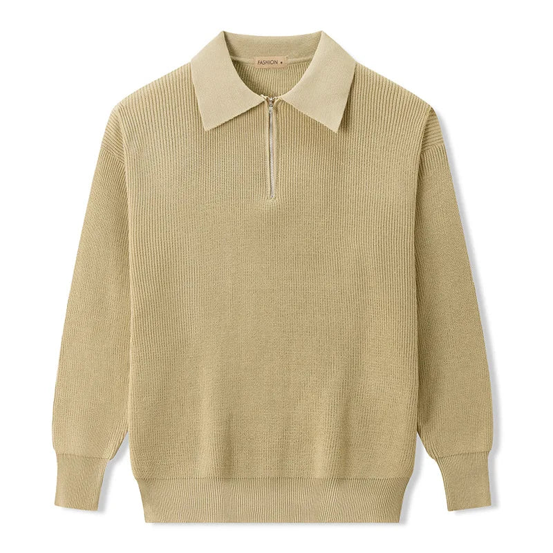 Knitted Zip Sweater