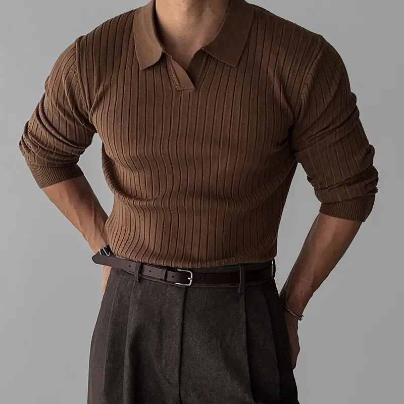 V Neck Polo Shirt