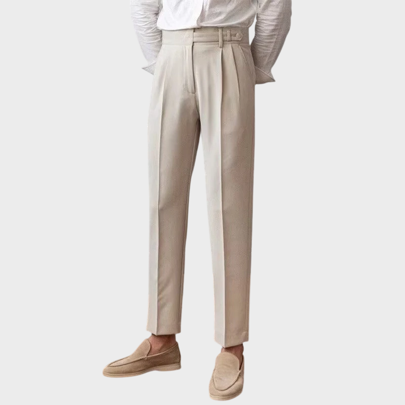 Vintage High-Waisted Slim Pants
