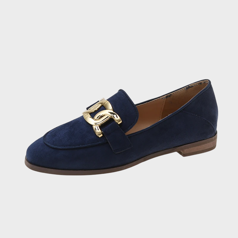 Vintage platt mocka Loafers