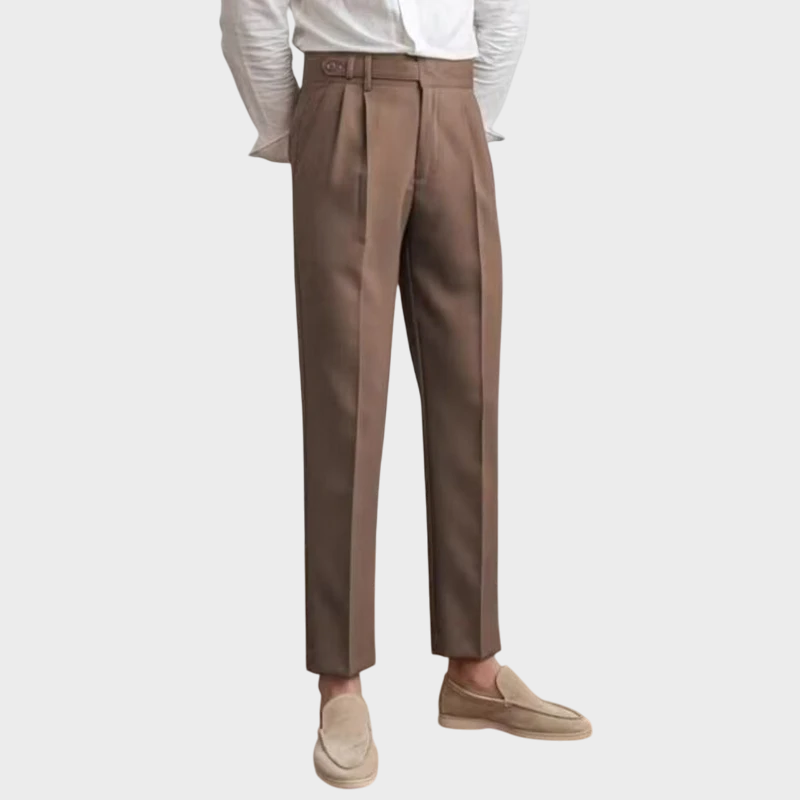 Vintage High-Waisted Slim Pants