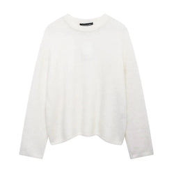 Cozy Fuzzy Knit Sweater FERNACHE