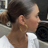 Large Thick Loop Earrings