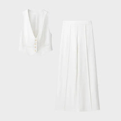 Monaco Blanc Linen Suit Set FERNACHE