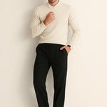 Airy Linen Pants shown in a lifestyle setting, cropped view