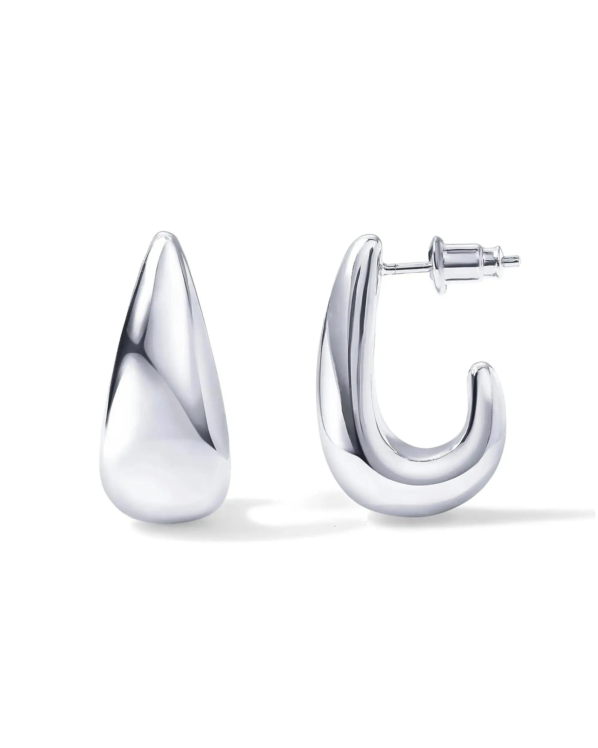 Front view of Alba earrings, alternate angle