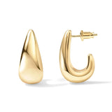 Front view of Alba earrings, full view