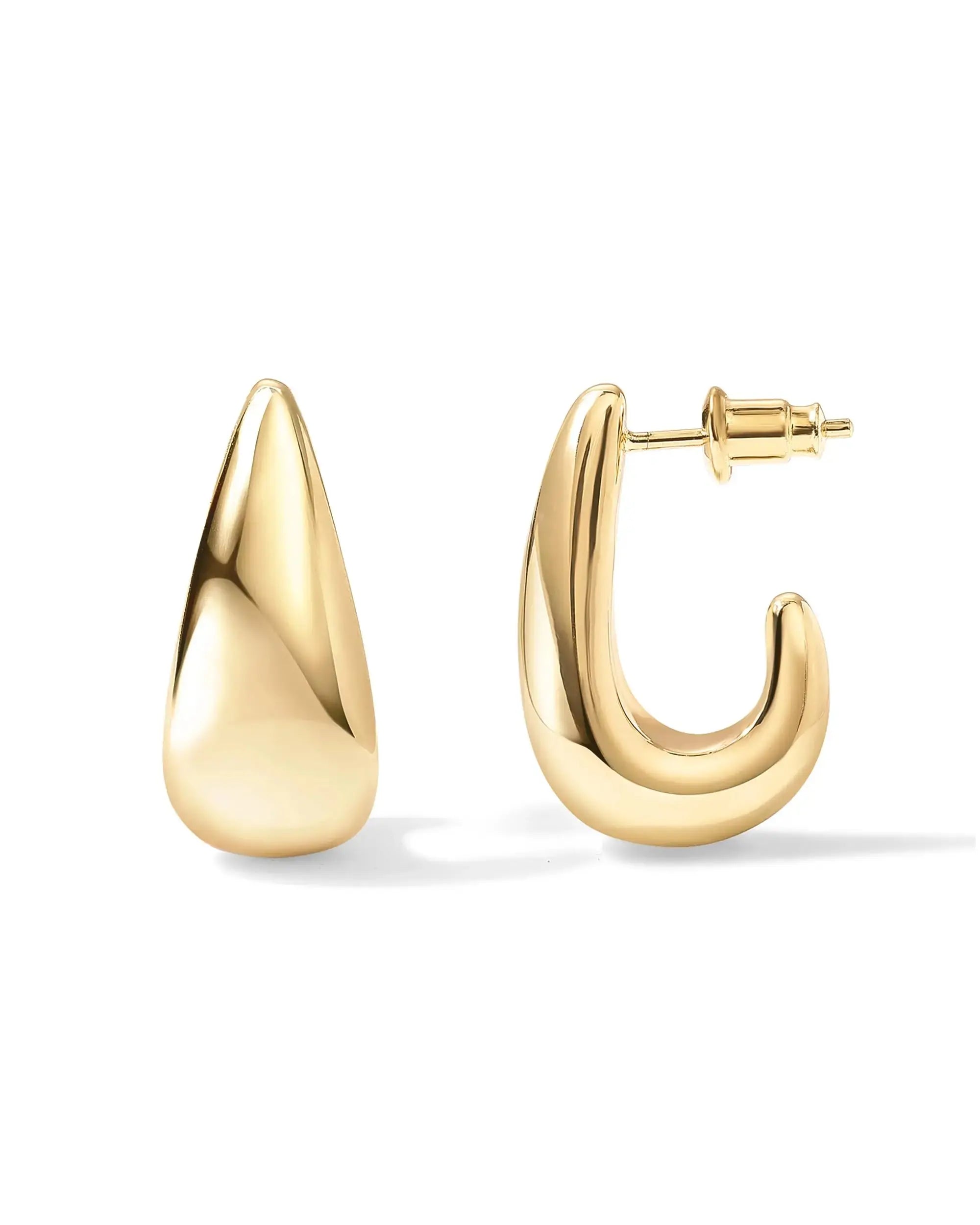 Front view of Alba earrings, full view