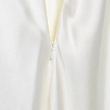 Close-up detail of Alba Silk Dress, fabric detail