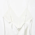 Close-up detail of Alba Silk Dress, hardware detail