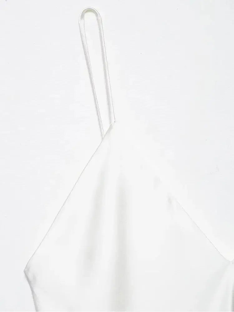Close-up detail of Alba Silk Dress
