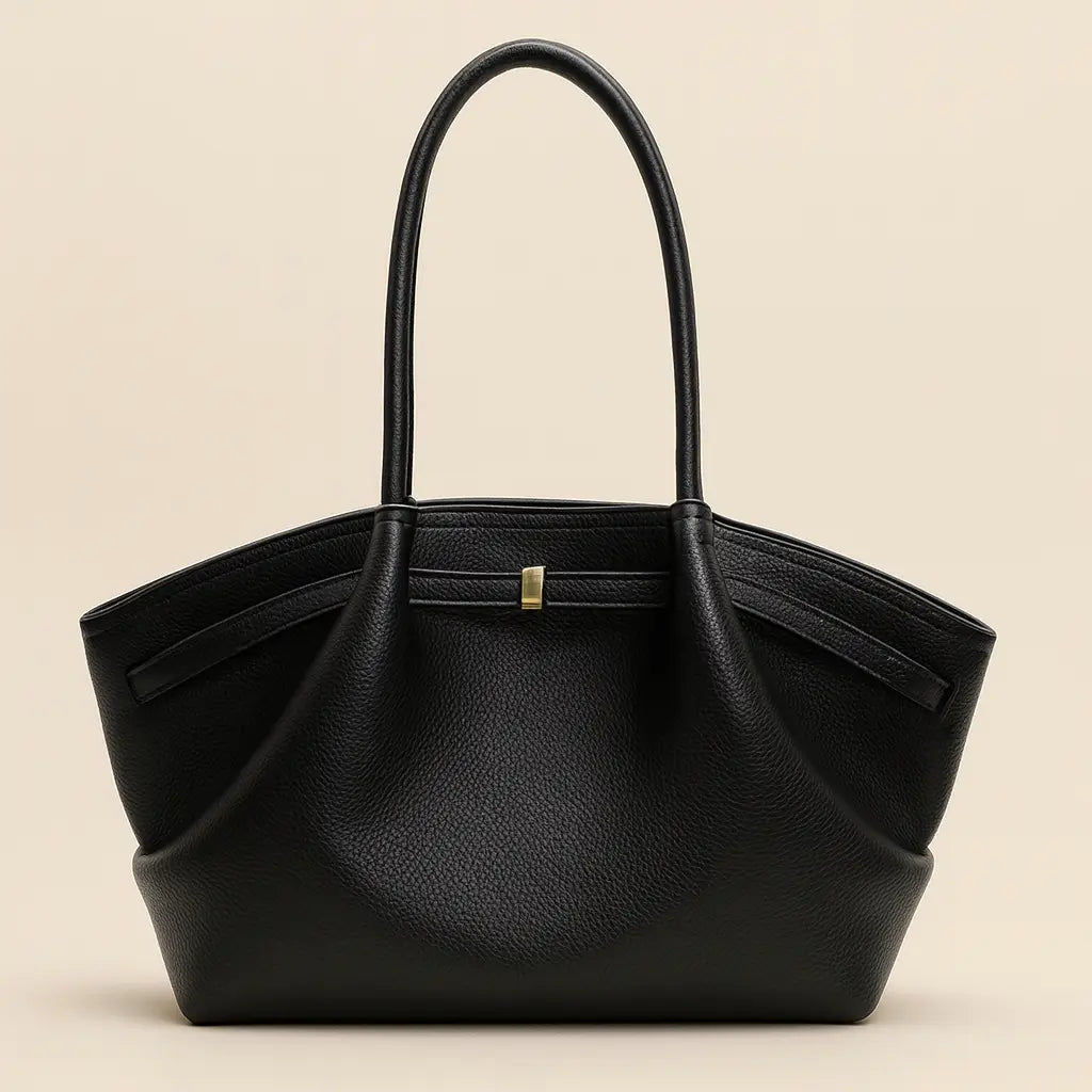 Front view of Black Amalfi Bag