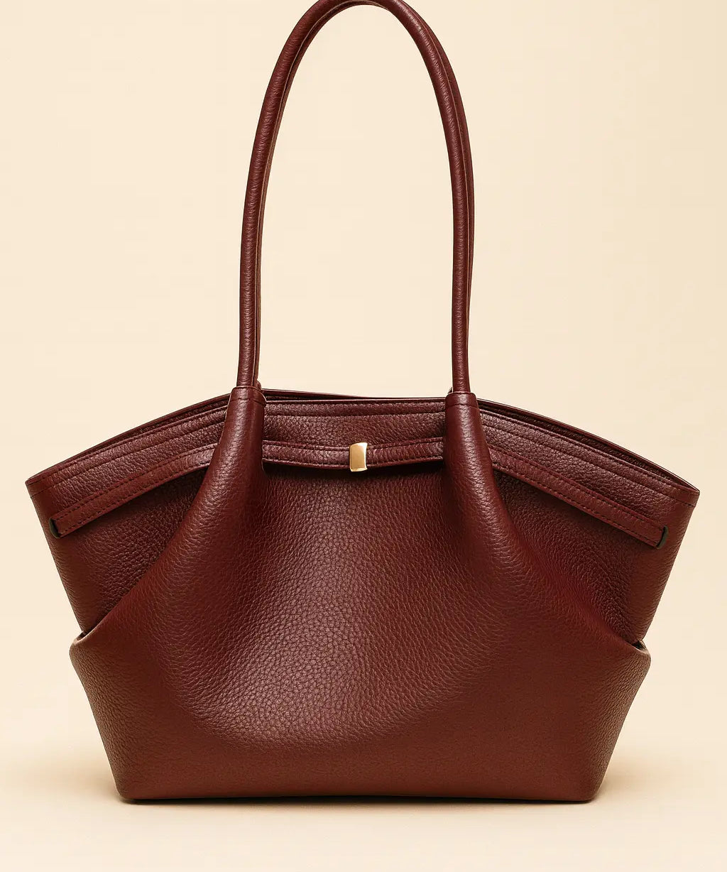 Front view of Red Amalfi Bag