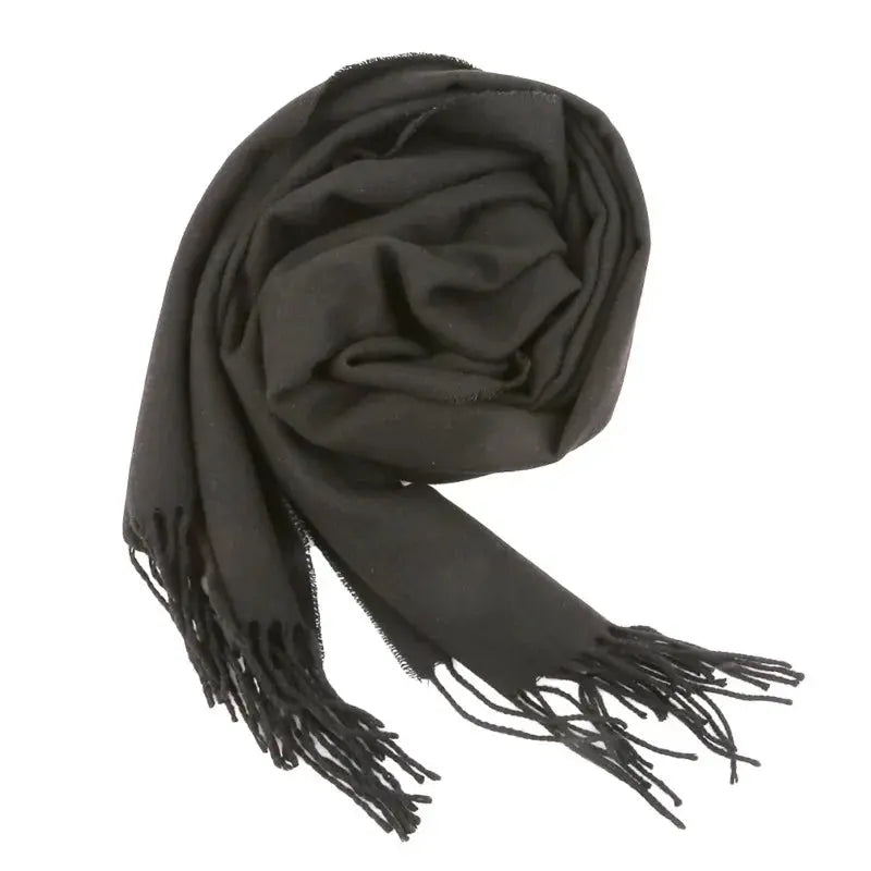 Front view of Dark Gray Arden Scarf