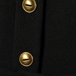 Close-up detail of Arlena Belted Top, fabric detail
