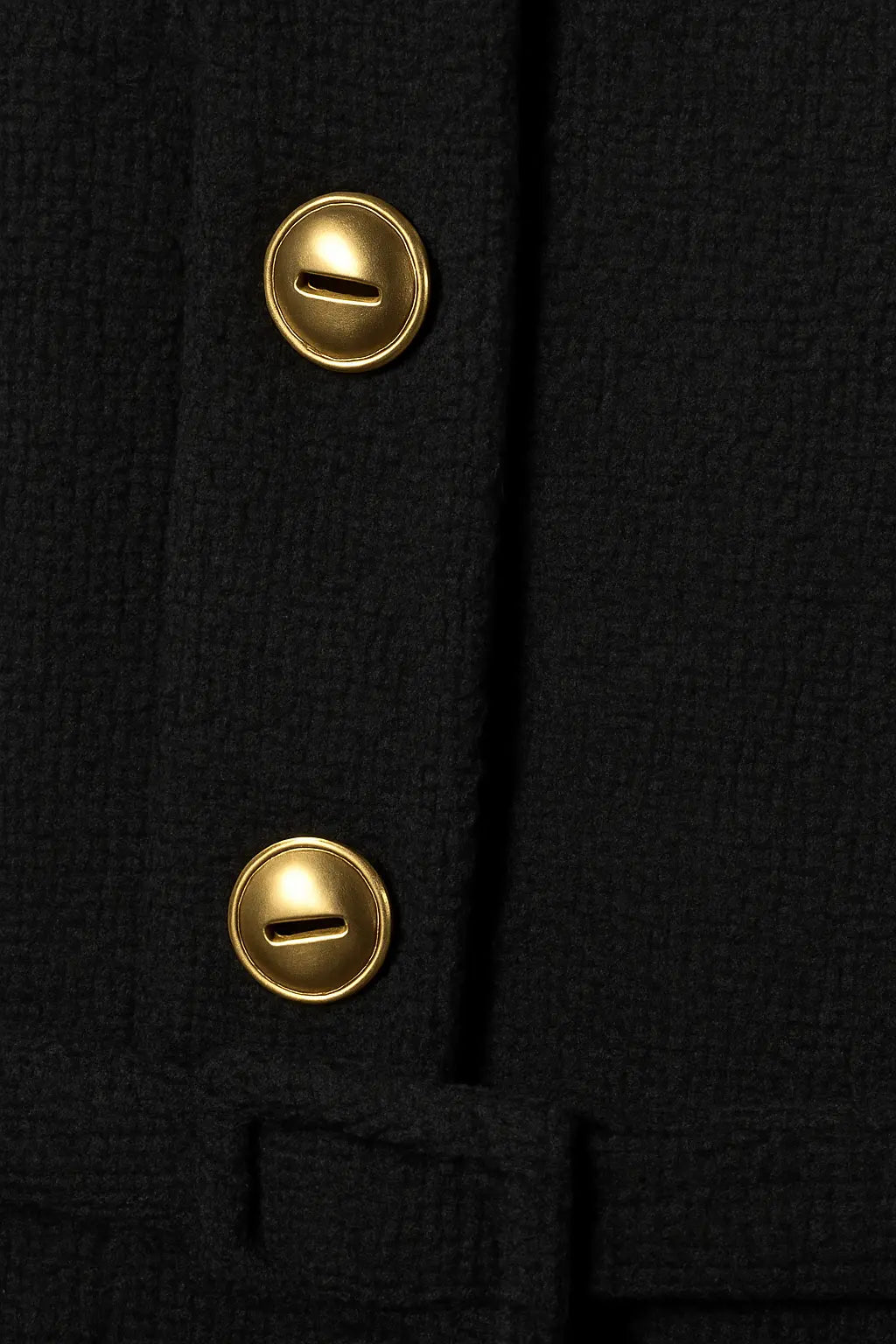 Close-up detail of Arlena Belted Top, fabric detail