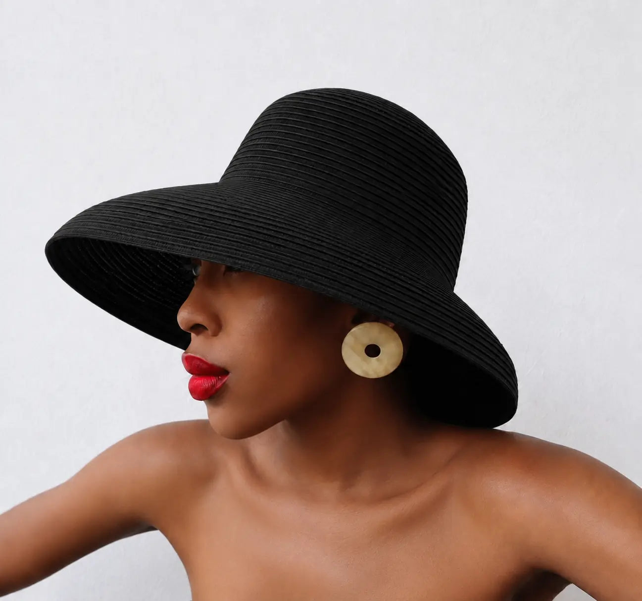 Ashford Hat shown in a lifestyle setting, alternate view