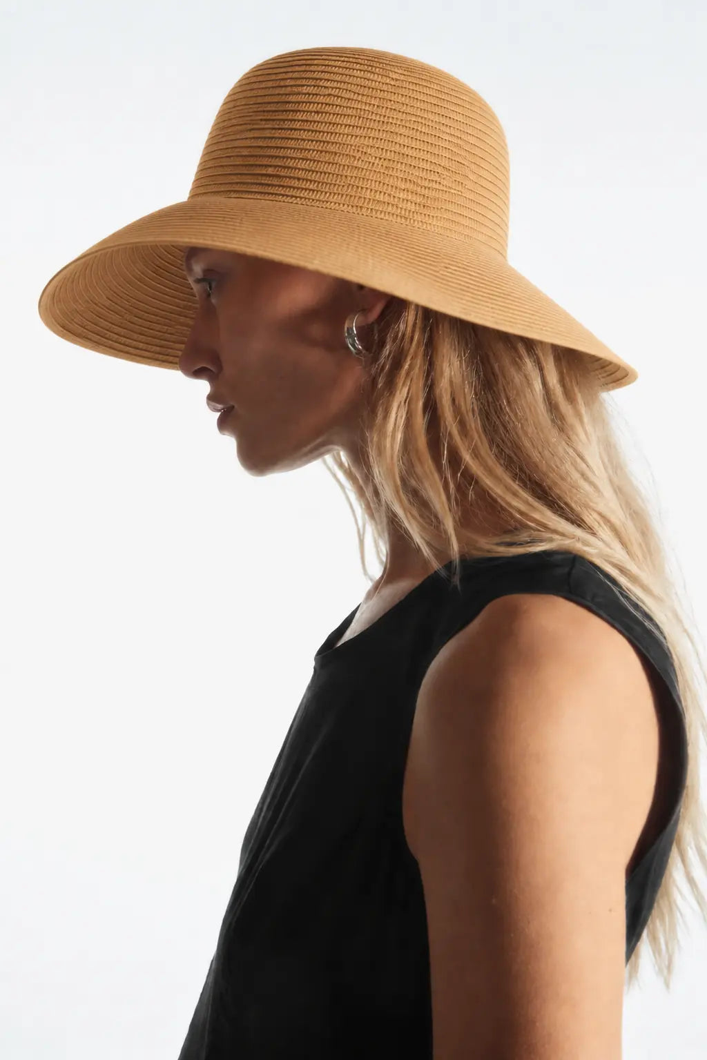 Ashford Hat shown in a lifestyle setting, full length view