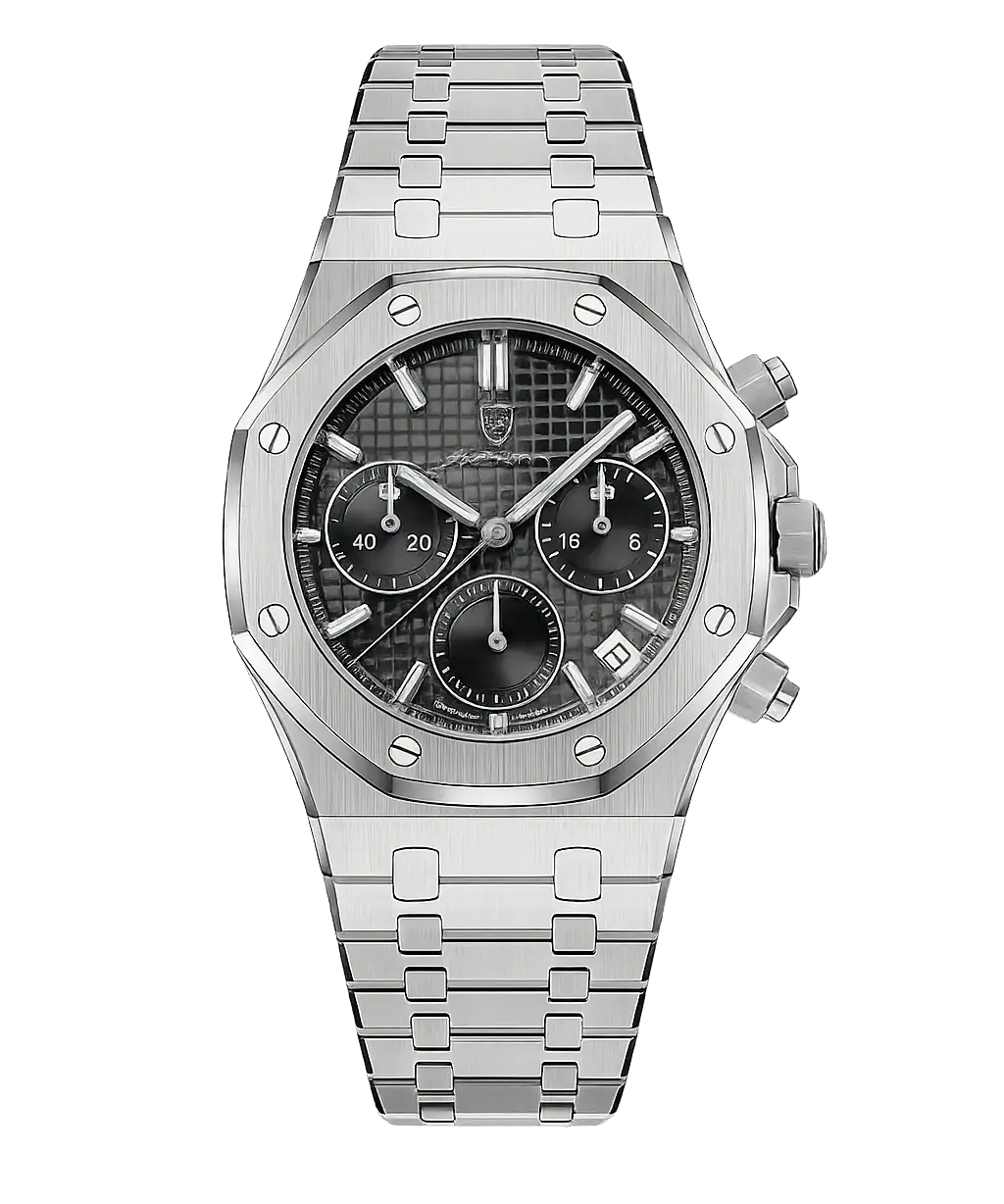 Front view of Athens Chronograph Watch, alternate view