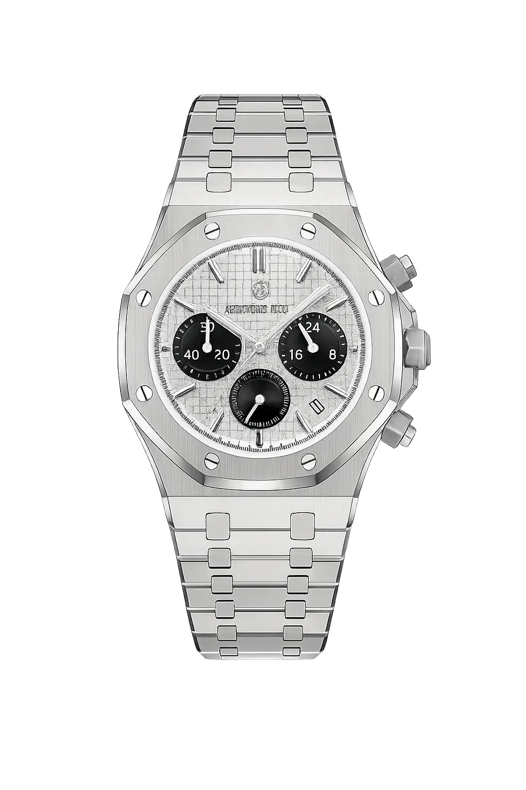 Front view of Athens Chronograph Watch