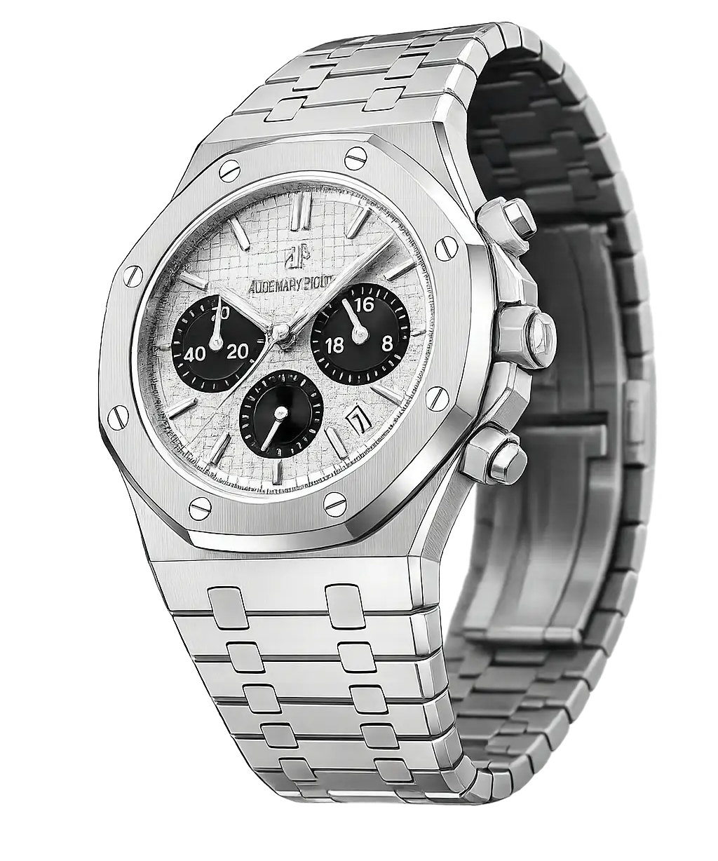 Three-quarter view of Athens Chronograph Watch