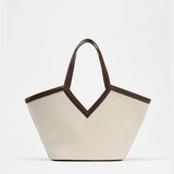 Front view of Beige Aurélia Bag