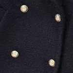 Close-up detail of Aurelia Jacket, hardware detail