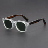 Three-quarter view of Retro White Accent Aviato Edge Sunglasses