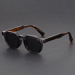 Three-quarter view of Rustic Mahogany Aviato Edge Sunglasses