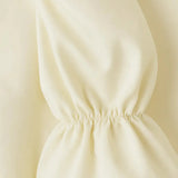 Close-up detail of Balloon sleeve blouse, fabric detail