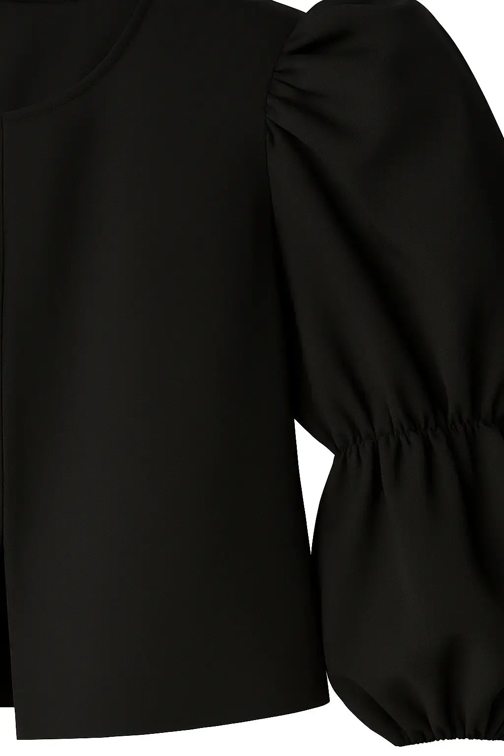 Close-up detail of Balloon sleeve blouse