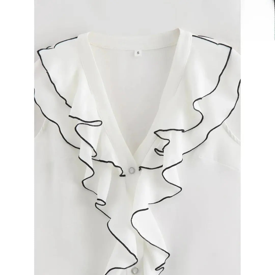 Close-up detail of Belle Blouse