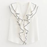 Front view of White Belle Blouse